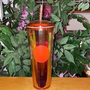 Starbucks 2021 coral dome top tumbler BNWT